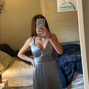 Jill Stuart Size 4 Silver Maxi Dress